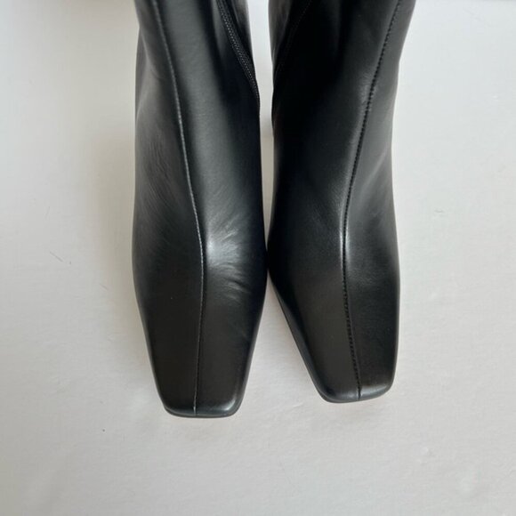 Steve Madden - Women's Lizette Black Leather Heeled Boot. Size: 8. NIB. (1796) - Picture 9 of 16